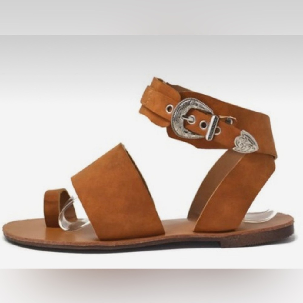 Free People Suede & Leather Sandals
